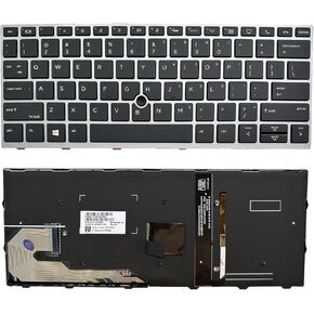 Laptop Replacement US Layout with pointer and backlightt Keyboard for HP EliteBook 730 G5 735 G5 830 G5 836 G5 735 G6 830 G6 836 G6 P/N: L13697-001 6037B0135401