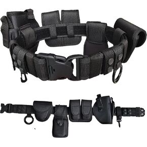 Tactical Police Duty Utility Belt-Security Guard Belt Nylon Law Enforcement Military Equipment System Belt inner & outer belt