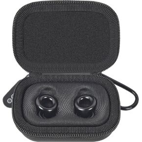 Case Compatible with Quiet Ear Plugs- Portable Storage Holder for Earplugs & Accessories, Noise-Cancelling Solution for Sleep, Travel Earplugs NOT Included (Black, One Size)