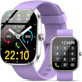 Smart Watch, 1.91" Smartwatch for Women Men (Answer/Make Call), Fitness Tracker with 100+ Sport Modes, IP68 Waterproof, Sleep Monitor, Heart Rate, Spo2, Pedometer, Activity Tracker for Android iOS