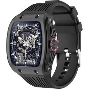 BRIBEJAT Smart Watch for Men Answer/Make Call, HD 1.76" Zinc Alloy Case Smartwatch Waterproof 123+ Sports Modes, AI Watch Face, Pedometer SpO2/Heart Rate/Sleep Monitor for iPhone Android Phone