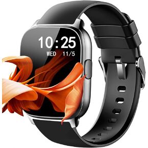 Smart Watch for Men Women Answer/Make Calls,with Bluetooth 2.1" HD Fitness Watch,IP68 Waterproof,Android/iOS Smartwatch,with Heart Rate Monitor Sleep Monitor Step Counter 113+ Sports Mode (Black)