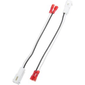 Front/Dash Tweeters Speaker Wiring Harness Adapter Connector Plug for Dodge for Ram 1500 06-21 for Jeep Cherokee/Car Speaker Wiring Adapter/Plastic/2Pcs / White Replacement