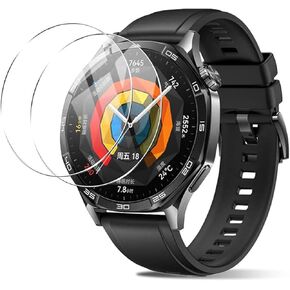 3 Pack For HUAWEI WATCH GT 5 46mm watch film Tempered Glass Screen Protector, [99.99% HD Clear] [9H Hardness] [film Friendly] for HUAWEI WATCH GT5 46mm 1.43" Tempered film Glass