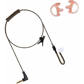3.5mm Covert Security Listen Only Earpiece Receiver Surveillance Headset for FBI Police Law Enforcement