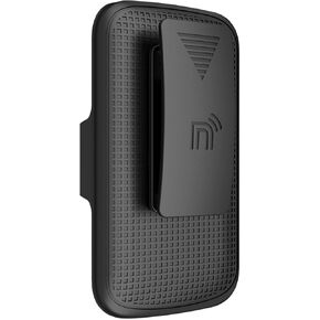 Holster for Consumer Cellular Iris Easy Flip Phone/Boost Mobile Summit Flip 4G - Belt Clip Hip Holder Case - Black