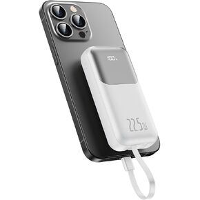 10000mAh Portable Charger,Small Phone Charger，Fast Charging Power Bank,Mini External Battery Pack with Built-in Cable, Compatible with iPhone 14/14 Plus/14 Pro/13/13 Mini/13 Pro/12/12/Pro/Samsung