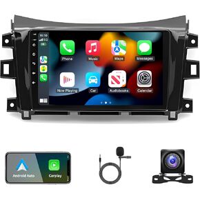 Car Stereo Upgrade for Nissan Navara NP300 2016-2019, Android 13 Wireless CarPlay Stereo Screen Compatible with CarPlay Android Auto, 9" Touchscreen Car Radio Support GPS Navigation SWC Bluetooth
