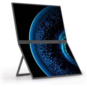 15.6" Triple Screen Portable Monitor Set, 100% sRGB, 1080P HDR - 330° Rotation, Folding Design Versatile Solution for Laptop, PC, Phone, Game Console Includes Stand (S3-156BCS)