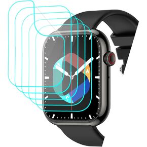 [5 Pack for Drwvgjk Smart Watch P45Pro Screen Protector Drwvgjk P45Pro Screen Protector PET Film [Case Friendly] [Anti-Scratch] [Bubble Free] Smartwatch Screen Protector for Drwvgjk P45Pro