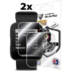 IPG for Garmin Approach S10 Golf Watch Screen Protector (2X) Smartwatch Invisible Ultra HD Clear Film Anti Scratch Skin Guard - Smooth/Self-Healing/Bubble -Free