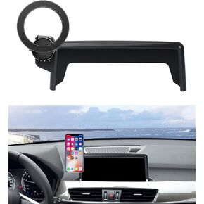 Car Phone Holder for BMW X1 2016-2019 Accessories/BMW X2 2016-2019 Accessories 6.5-inch Screen Fixed Clip, 360° Rotation Phone Mount Compatible with MagSafe, Cell Phone Holder