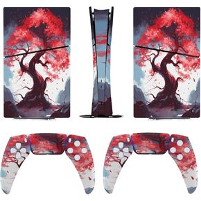 Sticker Skin for Model 5 Slim Digital Edition Cherry Tree Ancient Style Skin Accessories Cover Skins Anime Vinyl Cover Sticker Full Set for Model5 Slim Digital Edition