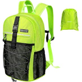 15L Hiking Backpack,Small Packable Backpack，Water Resistant Lightweight Hiking Daypack for Outdoor Hiking, Cycling, Camping(Fluorescent Green)