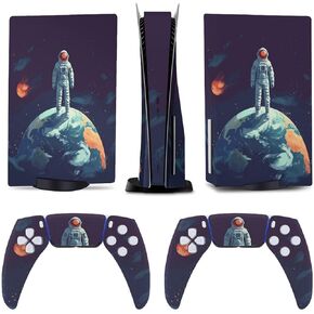 Astronaut for Model 5 Skin Accessories Cover Skins Anime Vinyl Cover Sticker Full Set for Model5 Disc Edition