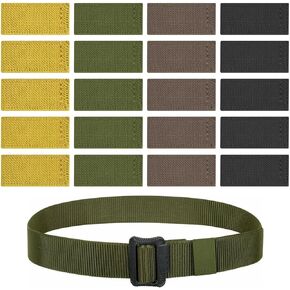 20PCS Belt Loop Keeper, 4-Color Elastic Belt Keepers,Nylon Belt Loop, Belt Keepers for Duty Belt for All Belt & Nylon Backpack Strap Keeper for Securing Belts, Backpacks, Slings