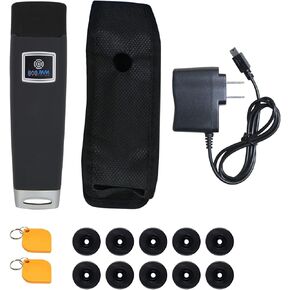 JWM Guard Tour Patrol System, Battery Powered, 125kHz RFID Security Guard Equipment with LCD Screen, Professional Guard Monitoring Attendance System, Free Software