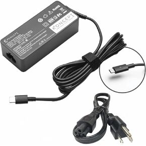 65W 20V 3.25A USB-C Lenovo Laptop Charger - AC Adapter for Lenovo IdeaPad Yoga 720 720s 730 730s S730 (KLO-65WUSBC)