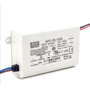 APC-35-1050 1050mA 11-33V 34.7W AC-DC Single-Output Switching Power Supply, Industrial Automation, High Efficiency, Compact Design, Exceptional Reliability