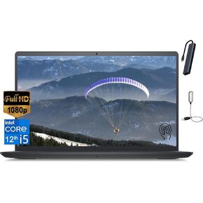 Dell Inspiron 15.6'' FHD Touch Screen Business Laptop, Intel i5-1235U Processor, 16GB RAM, 512GB SSD, Intel UHD Graphics, Windows 11 Home in S Mode, Wi-Fi 6, Bluetooth, Black with Accessories