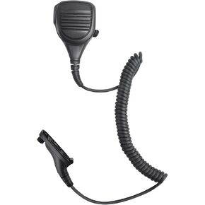 Two Way Radio Shoulder Mic Remote Speaker Microphone with 3.5mm Audio Jack for Motorola APX 6000 7000 8000 XPR 6550e 7550e 4000r 8000xe 6000li Walkie Talkie (Black), RE033