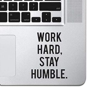 2 pcs Value | 3x4 inches | Fit All Size Laptop 13 14 15 16 17 Pack Hustle Hard Stickers Motivation Stickers for Laptop, Vinyl Decals - Vinyl Decals for Computer, Scrapbook, Luggage (Work Hard)
