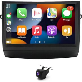 Carplay Android 13 Double Din Car Stereo Radio 2+32GB HD 9Inch Touch Screen with GPS Vehicle Navigation,Built-in Bluetooth with A2DP/Hands Free/Phone Book Compatible for P-rius 2003-2007