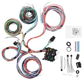 PartsFlow Universal Extra Long 12 Circuit Wiring Harness Street Hot Rod Wire for Chevrolet Chevy Mopar for Ford Muscle Car Hot Rod Street Rod XL Wire Cable, Standalone Wire Harness