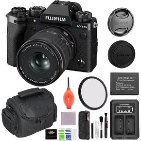 كاميرا Fujifilm X-T5 المرآة مع XF 16-50 مم f/2.8-4.8 عدسة حزمة سوداء مع الملحقات المتقدمة | Fuji XT5