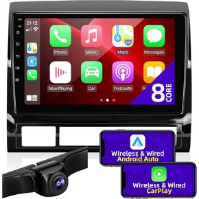 for Toyota Tacoma Radio 2005-2015 Compatible with Wireless Carplay Android Auto 8core 1280X720 Touchscreen Upgrade Android Car Stereo Bluetooth GPS FM/AM 5GWIFI Multimedia Navigation Head Unit