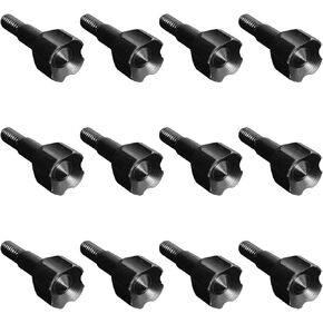 Archery Broadheads 12PK Small Game Judo and Hammer Mixed Set 100 or 125 Grain Field Arrow Practice Spiral Tip for Small Game Hunting (black-100gr-LXC)