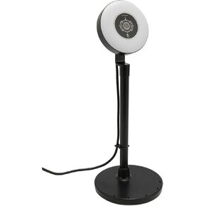 Phone Stand HD Webcam with Adjustable Light Built In Microphone USB HD 1080P Autofocus Web Cam with Retractable Pole for Online Classes Live Streaming(Black)