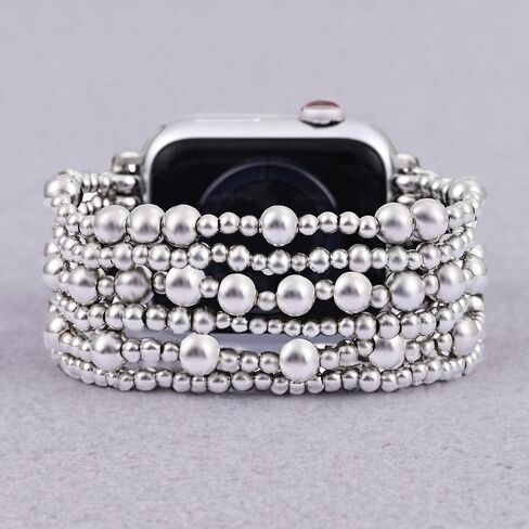 Cape Diablo Compatible With Apple Watch Band for Women - Handmade Gemstone Strap - 49mm 46mm 45mm 44mm 42mm 41mm 40mm 38mm Apple Faces Small - Fits 5.75-6.25 inch wrists, Large - Fits 6.5-7.0 inch wrists in Kuwait