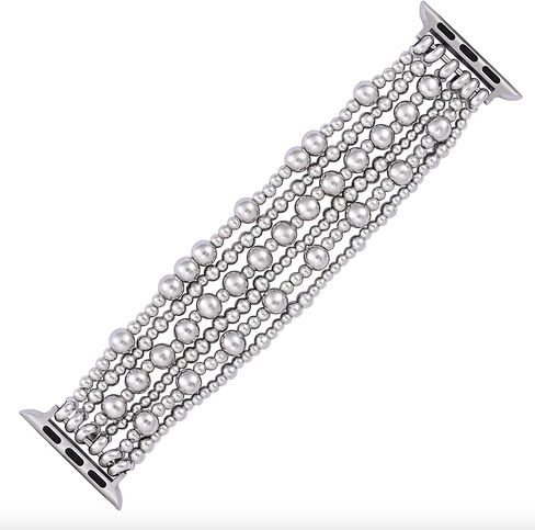 Cape Diablo Compatible With Apple Watch Band for Women - Handmade Gemstone Strap - 49mm 46mm 45mm 44mm 42mm 41mm 40mm 38mm Apple Faces Small - Fits 5.75-6.25 inch wrists, Large - Fits 6.5-7.0 inch wrists in Kuwait