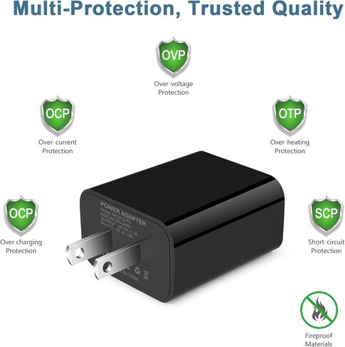 Type C Charger Adaptive Super Fast Charger لـ Samsung Galaxy S25/S24 Fe/S23 Ultra/S22/A16/A35/A25/A15/A54/A14/A13/A53/A23/S21/Z مربع شاحن الحائط 6 أقدام و Charroid Charger Cable in Kuwait