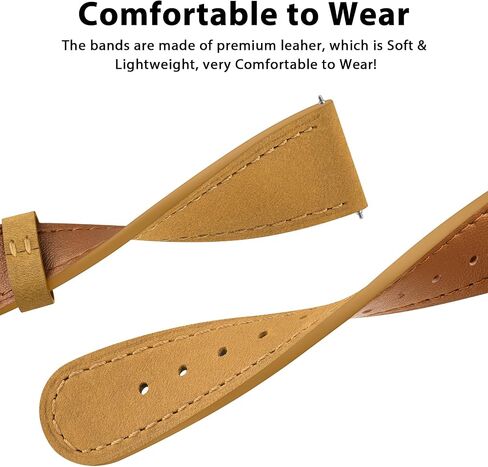 Vancle Band Compatible with Fitbit Versa 2 Bands - Genuine Leather Band Replacement Strap for Women & Men in Kuwait