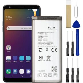 for LG Stylo 5 Battery Replacement BL-T44 LMQ720TS LMQ720CS LMQ720PS LMQ720MS Q60 LM-X525WA with Free Toolkit Adhesive