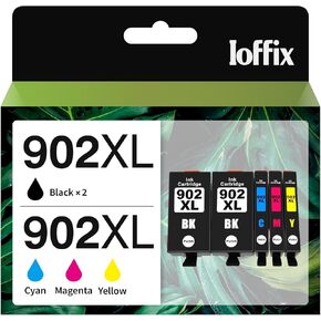 902XL Ink Cartridges Combo Pack Compatible with HP 902 XL 902 Ink Cartridges Compatible with HP Officejet Pro 6978 6974 6968 Officejet 6958 6956 6951 Printer (5 Pack)