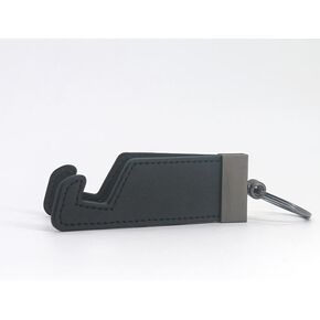 Cell Phone Stand for Desk, Foldable Keychain Mobile Phone Holder, Portable Hands-Free Travel Phone Holder, Compatible with iPhone/Switch/Galaxy, All Phones, for Kitchens, Offices, Dining(black)