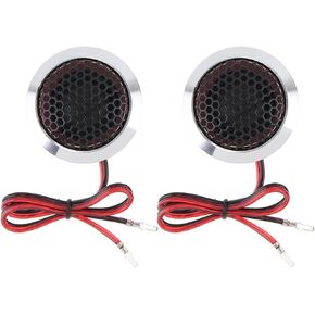 Silk Dome Tweeters, 2pcs 1.5 Inch 250W T25 Aluminum Alloy High Efficiency Mini Dome Tweeter Speakers for Car Audio System