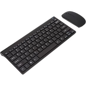 Wireless Keyboard and Mouse Combos, Smart Dream, Small, Portable, 2.4G Wireless Technology, Wireless Keyboard and Mouse Set for Office for Home (Black), BROLEOew5r1obaq9-12
