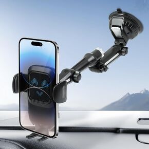 Phone Holders for Your Car, Car Windshield Phone Holder with Large Suction Cup, Suitable for Apple, Samsung and Other 4-7.2 inch Smartphones