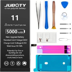 Battery for iPhone 11, 5000mAh Li-ion 2024 New Upgraded Replacement Battery for iPhone 11 Model A2111 A2221 A2223 with Professional Repair Tools (11)