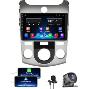 Android 13 Car Radio for Kia Forte 2009-2017, Build in Wireless/Wire Carplay & Android Auto Support Bluetooth, Back-up Camera,FM Stereo,SWC,9 Inch IPS Touch Screen 4GB+64GB