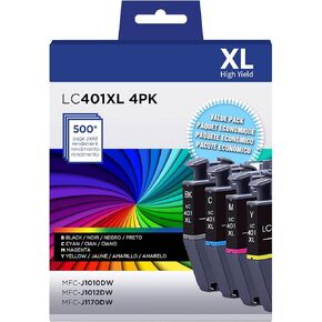 Osir LC401XL Ink Cartridges Combo Pack LC401XL LC401 (4 Pack)