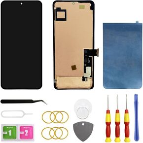 OLED Screen for Google Pixel 8 Pro 5G LCD Screen Replacement for Google Pixel 8 Pro Touch Digitizer Display Screen Assembly GC3VE G1MNW with Frame Toolkit