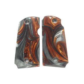 Copper & Silver Pearl Kimber Micro 9 Grips.