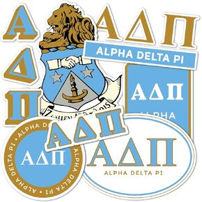 Desert Cactus Alpha Delta Pi Sticker Standard Sheet Decal Laptop Water Bottle Car Sheet ADPi (Full - Standard)