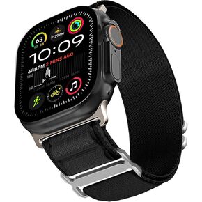 ALPINE LOOP Sport Band - متوافق مع Apple Watch Ultra 2/Ultra Band 49mm 46mm 45mm 44 مم نساء ، حزام نايلون قابل للتعديل مع حزام G -Hook لـ IWatch Ultra SE 10/9/8/7/6/5