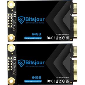 2Pack 64GB mSATA SSD SATA III 6Gb/s Single-Sided Mini Internal Solid State Drive 3D TLC NAND, for Ultrabook Desktop PC Laptop